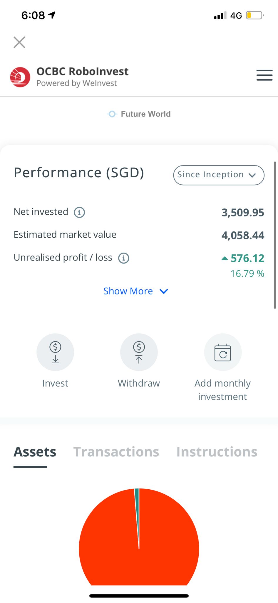 OCBC RoboInvest changes November 2021