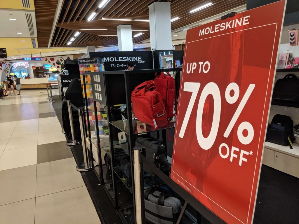 imm outlet mall moleskine
