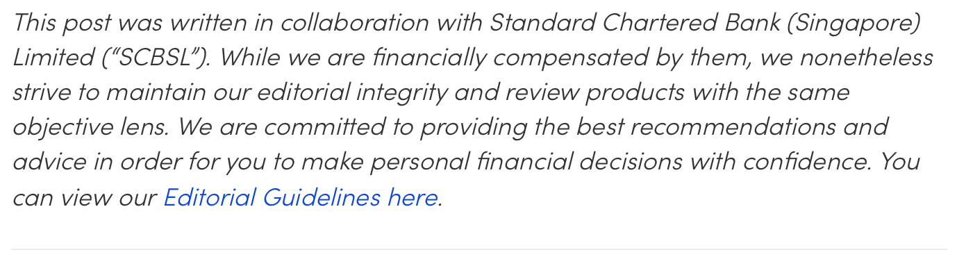 editorial guidelines MoneySmart