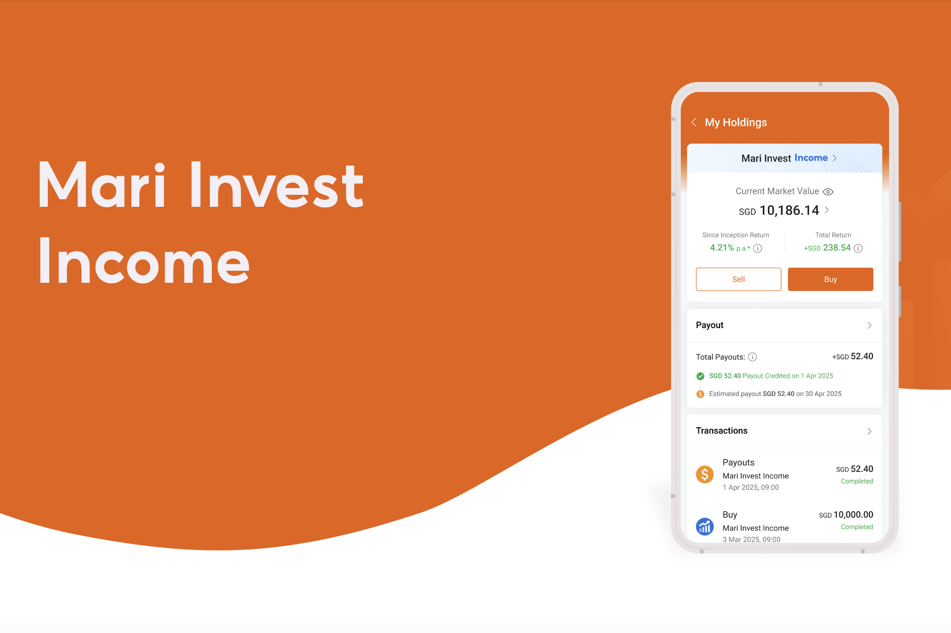 maribank invest income