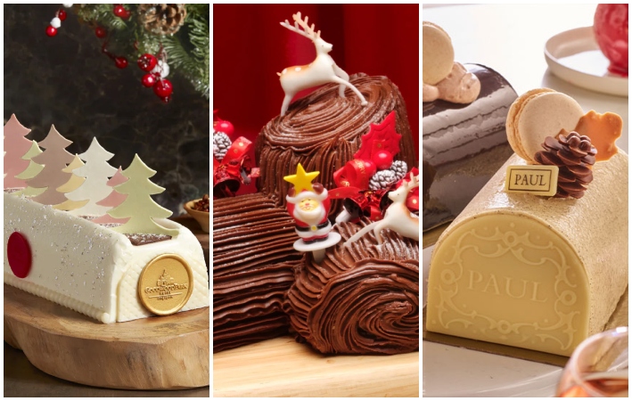10 Best Christmas Log Cake Promotions in Singapore (2024)—Starting From $25, Up to 30% Off