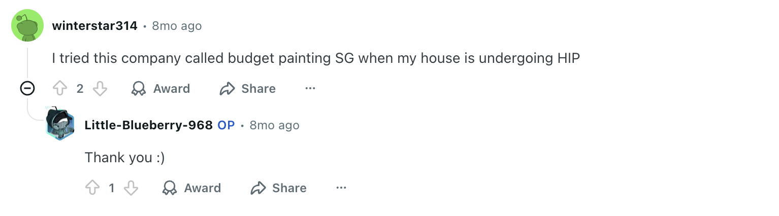 budget paint sg reddit review