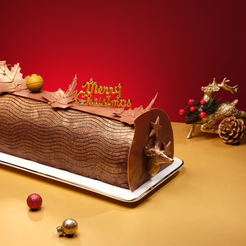 carlton chocolate lover yule log cake