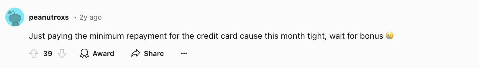 paying minimum credit card repayment red flag