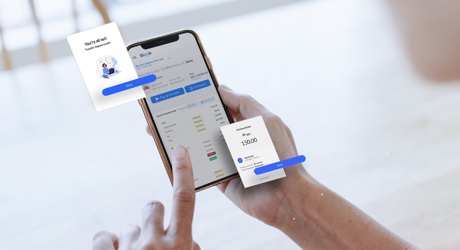 Sleek open business account - free business tools