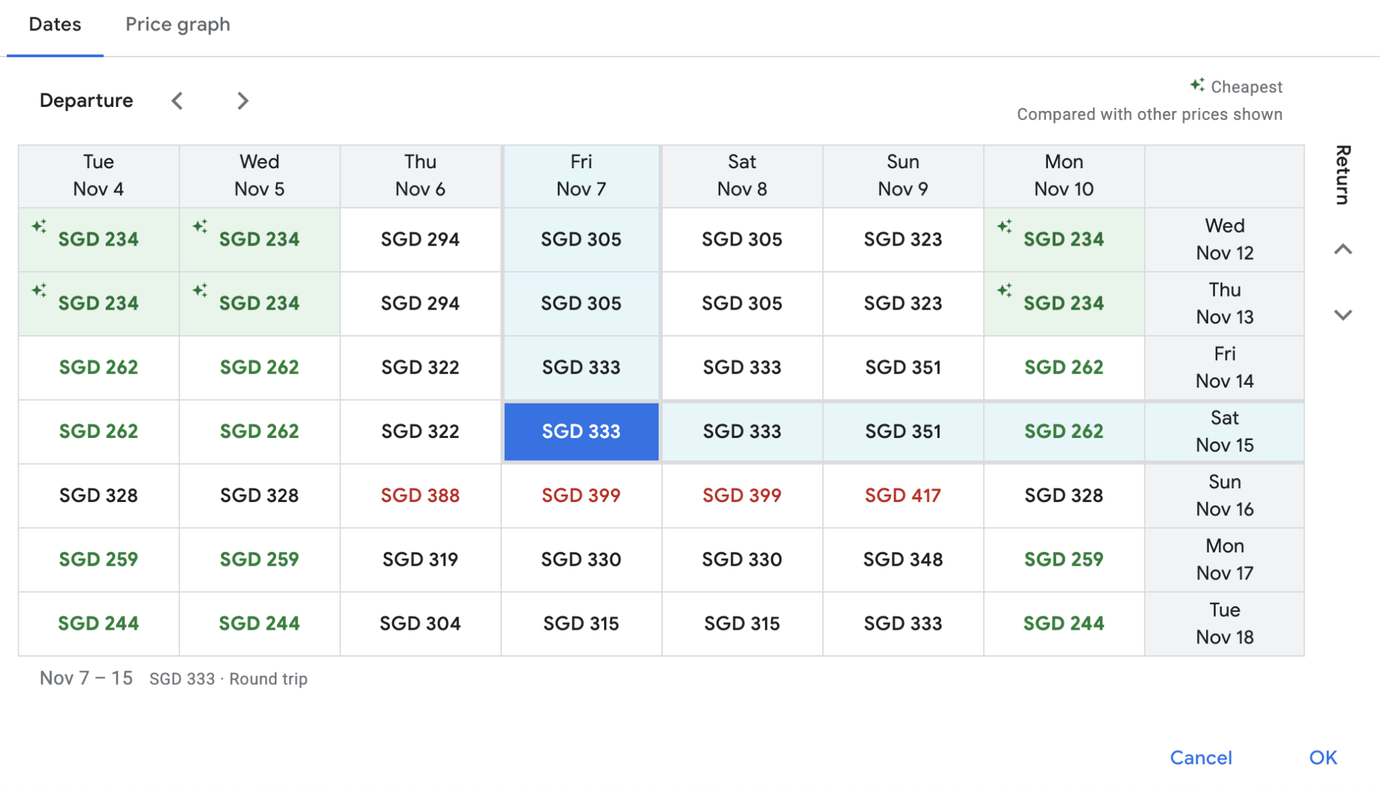 google flights flexible date