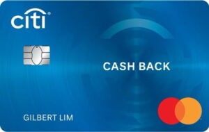 citi cash back card face