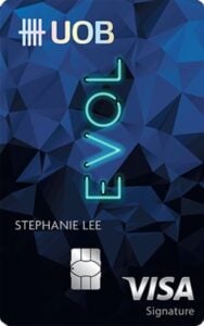 uob evol credit card