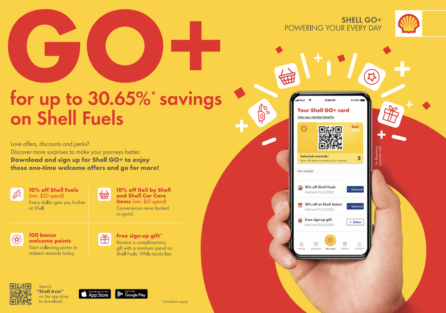 Shell GO+ petrol rewards card singapore