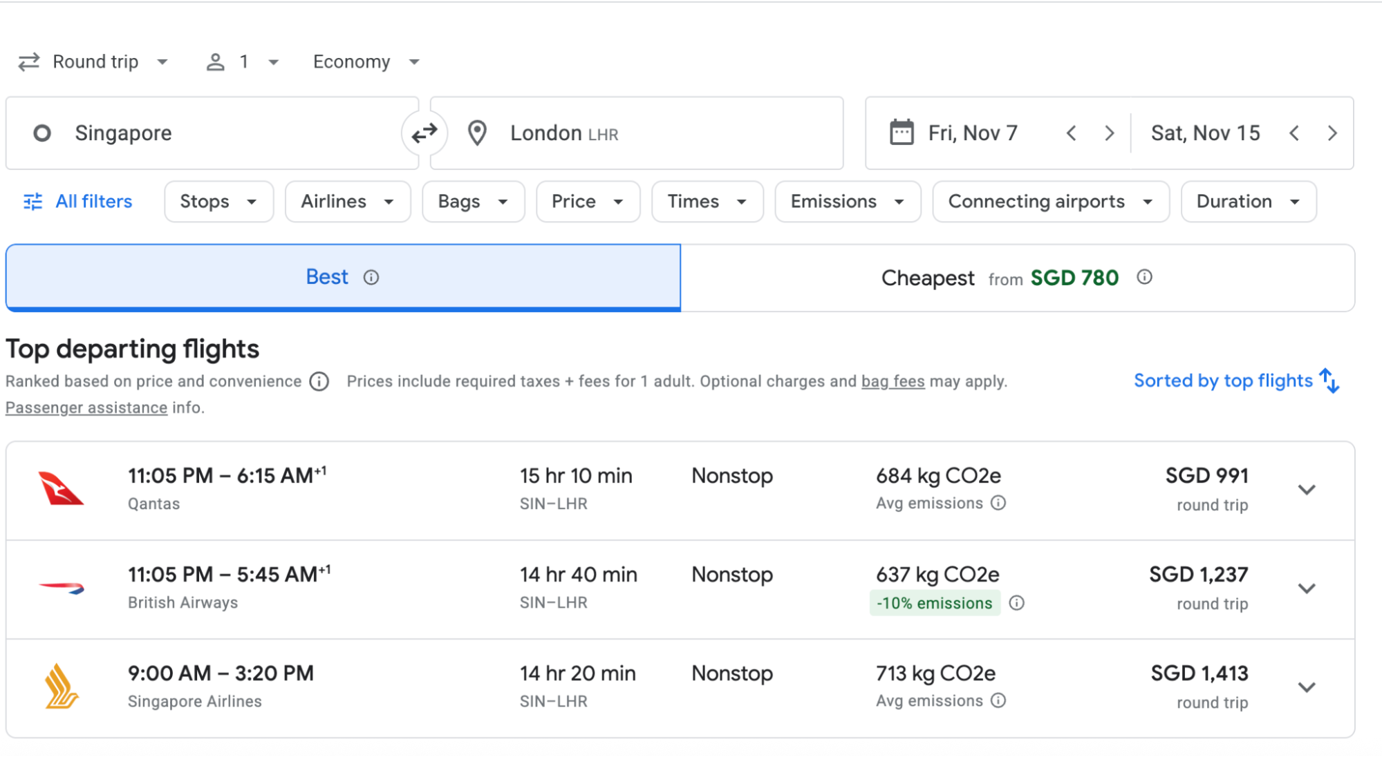 google flights airports