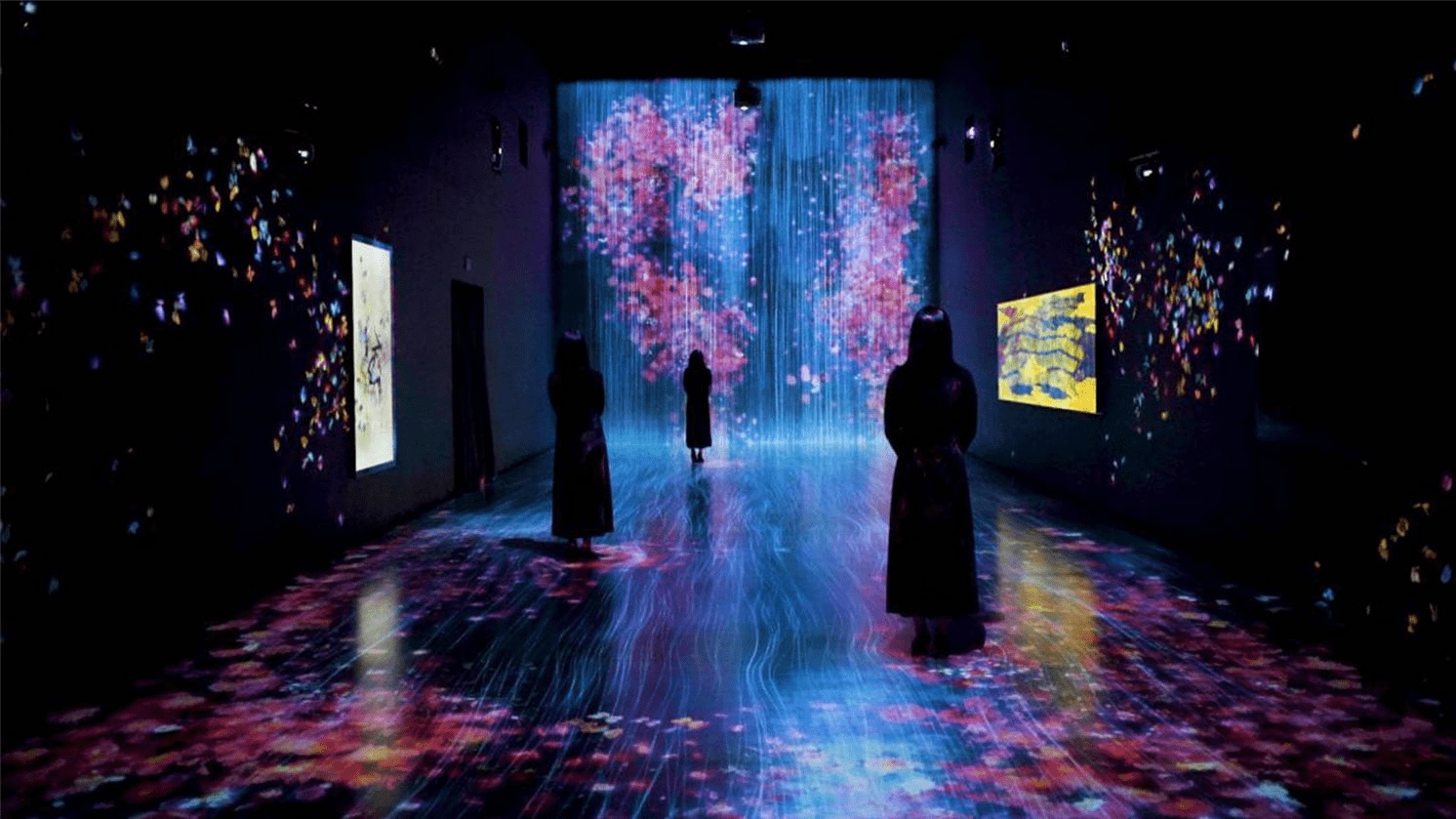 galaxy themed display interactive and immersive