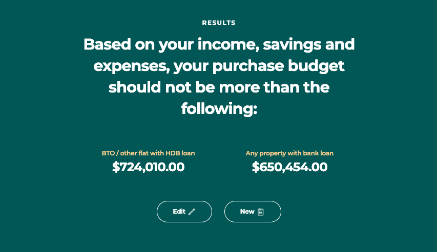cpf home purchase planner purchase budget