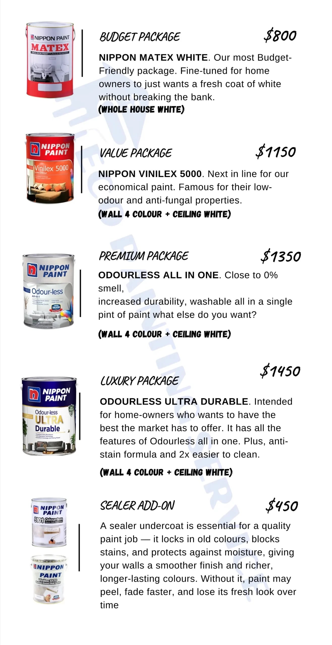  eco painting service pricing for 4-room flat
