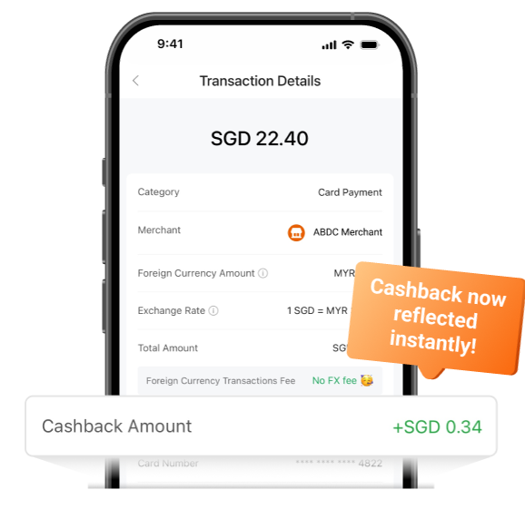 estimated cashback received upon a successful transaction mcc