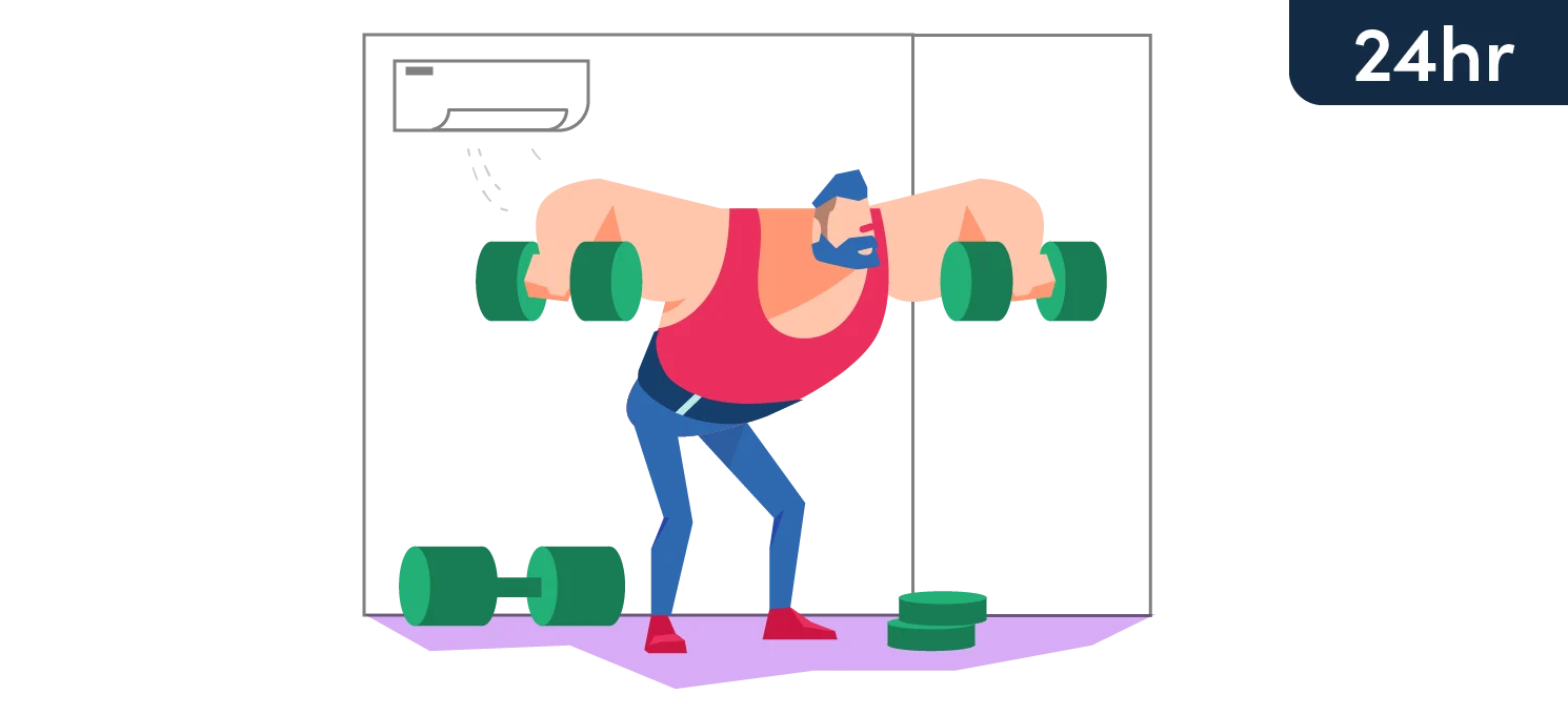 cartoon man doing lateral raises