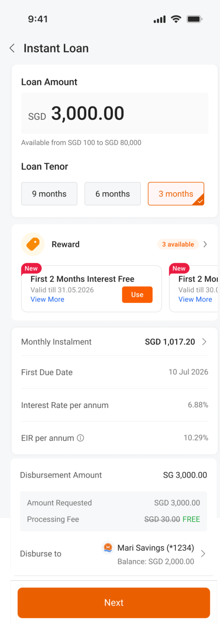 maribank instant loan