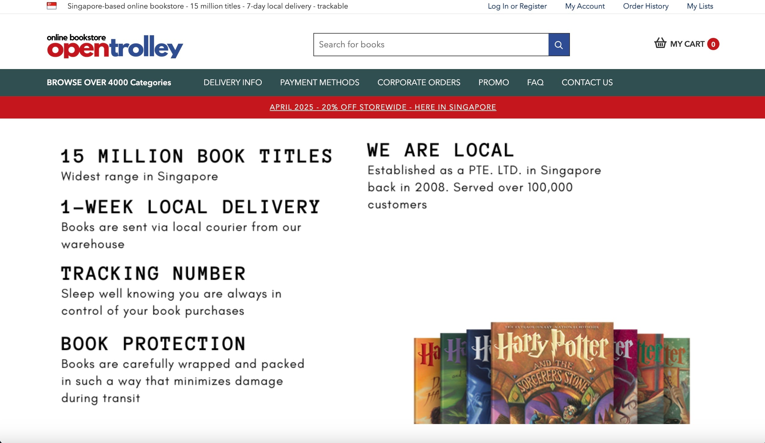 opentrolley bookstore website