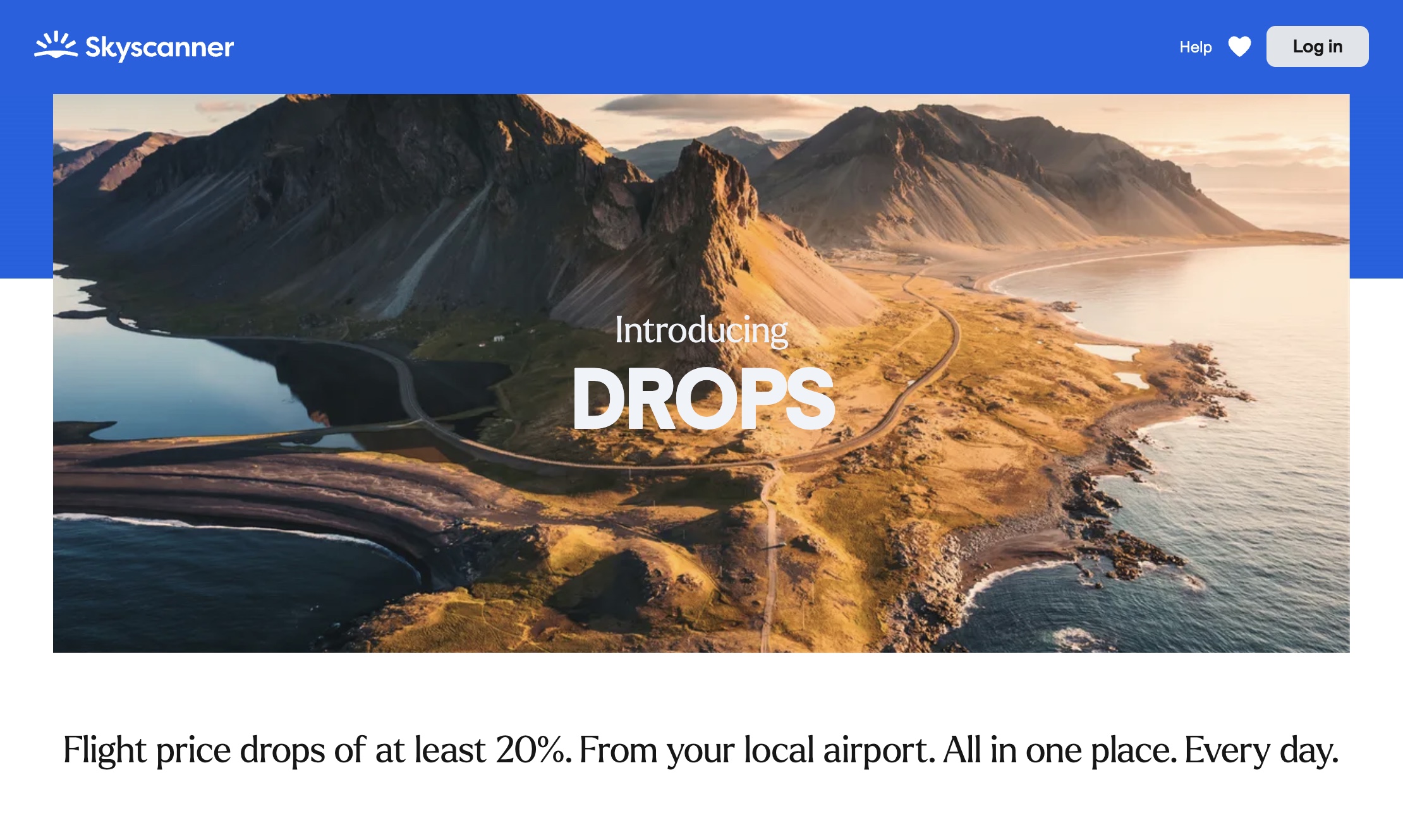 skyscanner drops